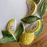 Double lemon slushie fruit bowl Italy