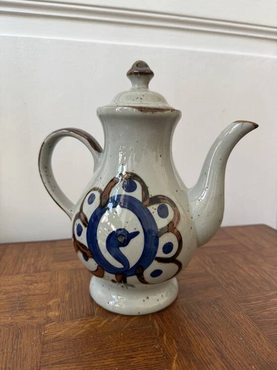 Vintage stoneware teapot
