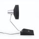 Table lamp in chrome metal and painted black by Seminara, 1960s.