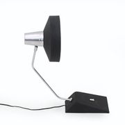 Table lamp in chrome metal and painted black by Seminara, 1960s.