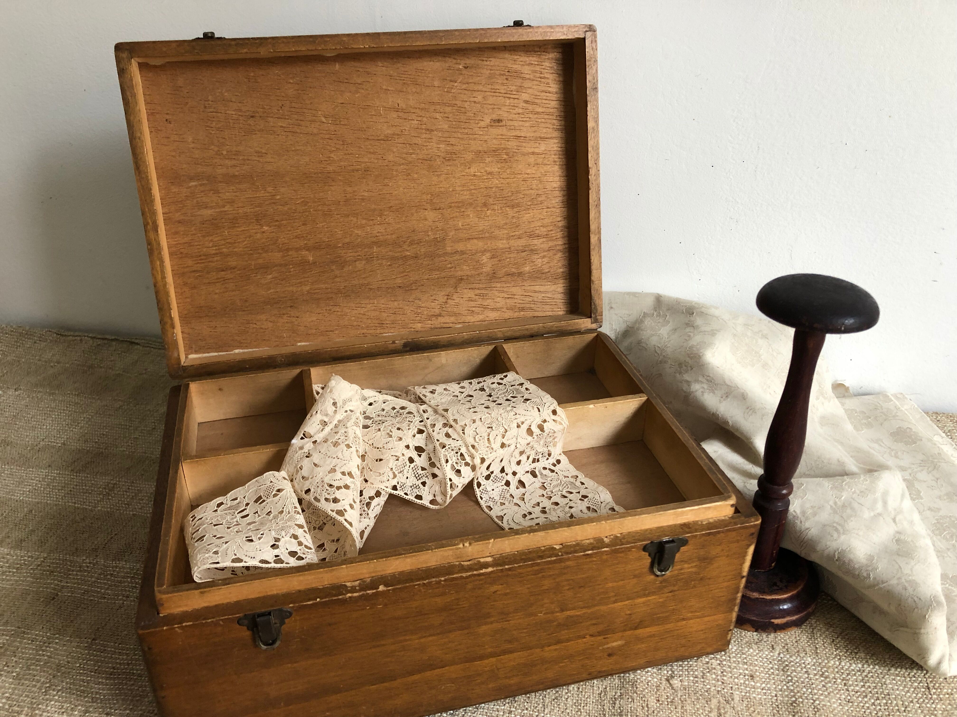 Sewing box with compartments