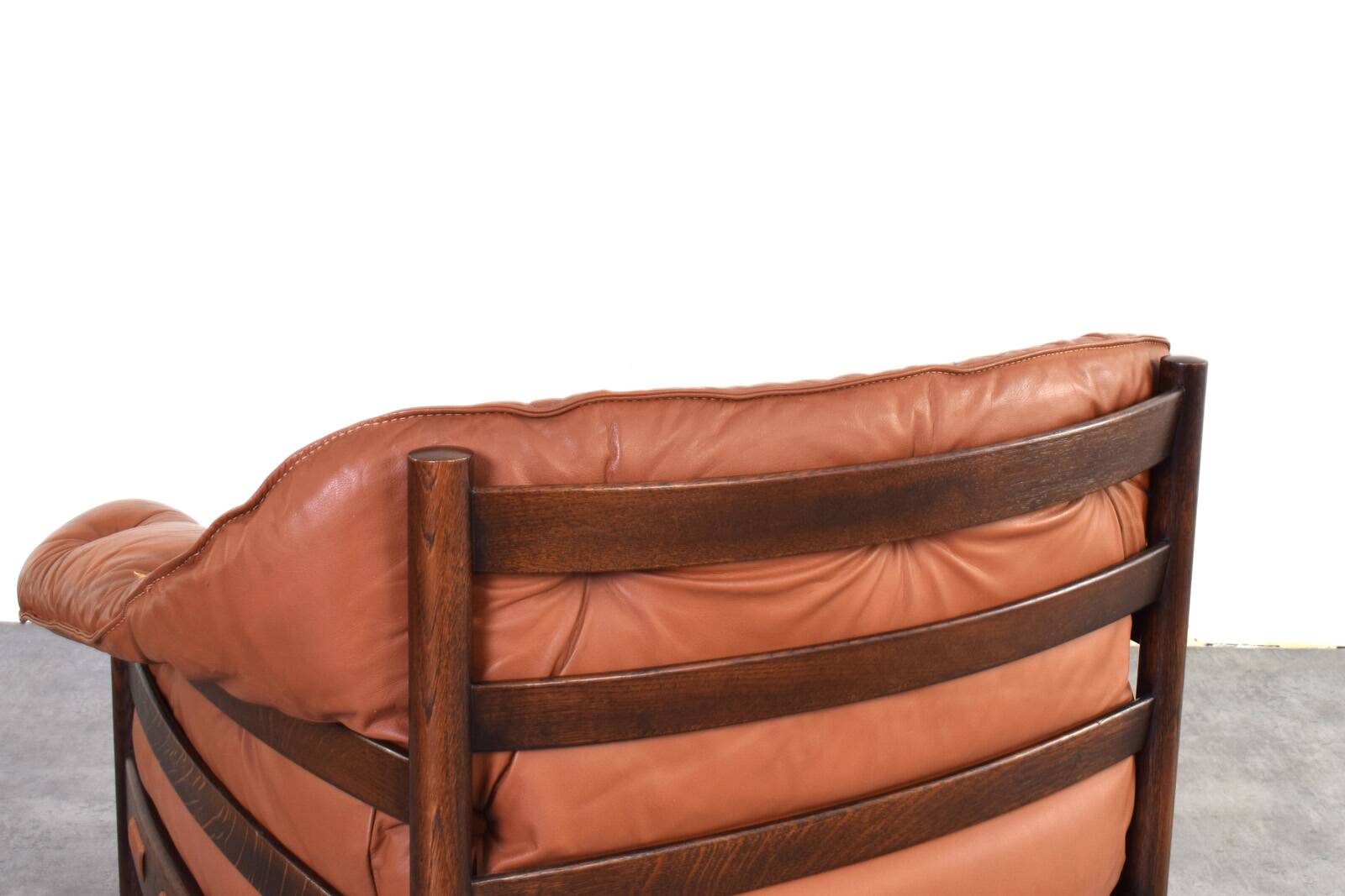 Mid-Century Oak & Leather Armchairs by Arne Norell for Coja, 1960s, Set 4