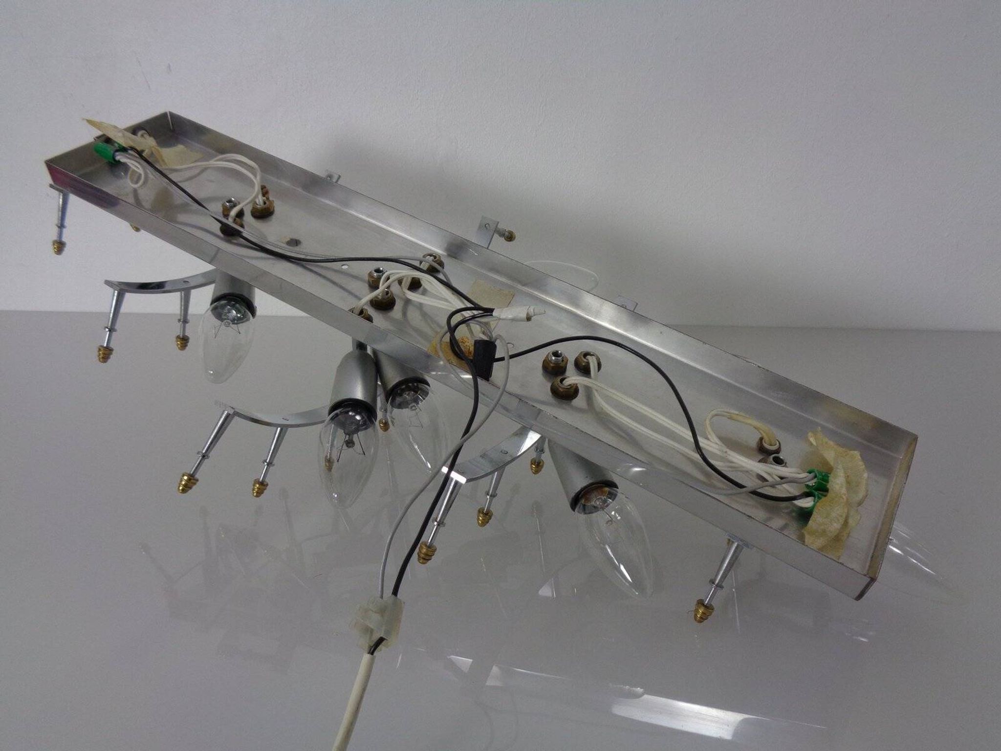 Large Crystal Glass Flush Mount from Kinkeldey, Germany, 1970s