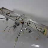 Large crystal glass flush mount from Kinkeldey, Germany, 1970s.