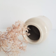 Old white mustard pot