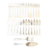 Ravinet d'enfert fish service, 12 place settings with serving cutlery