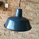 Vintage industrial factory ceiling lamp from Wikasy A23, 1960s