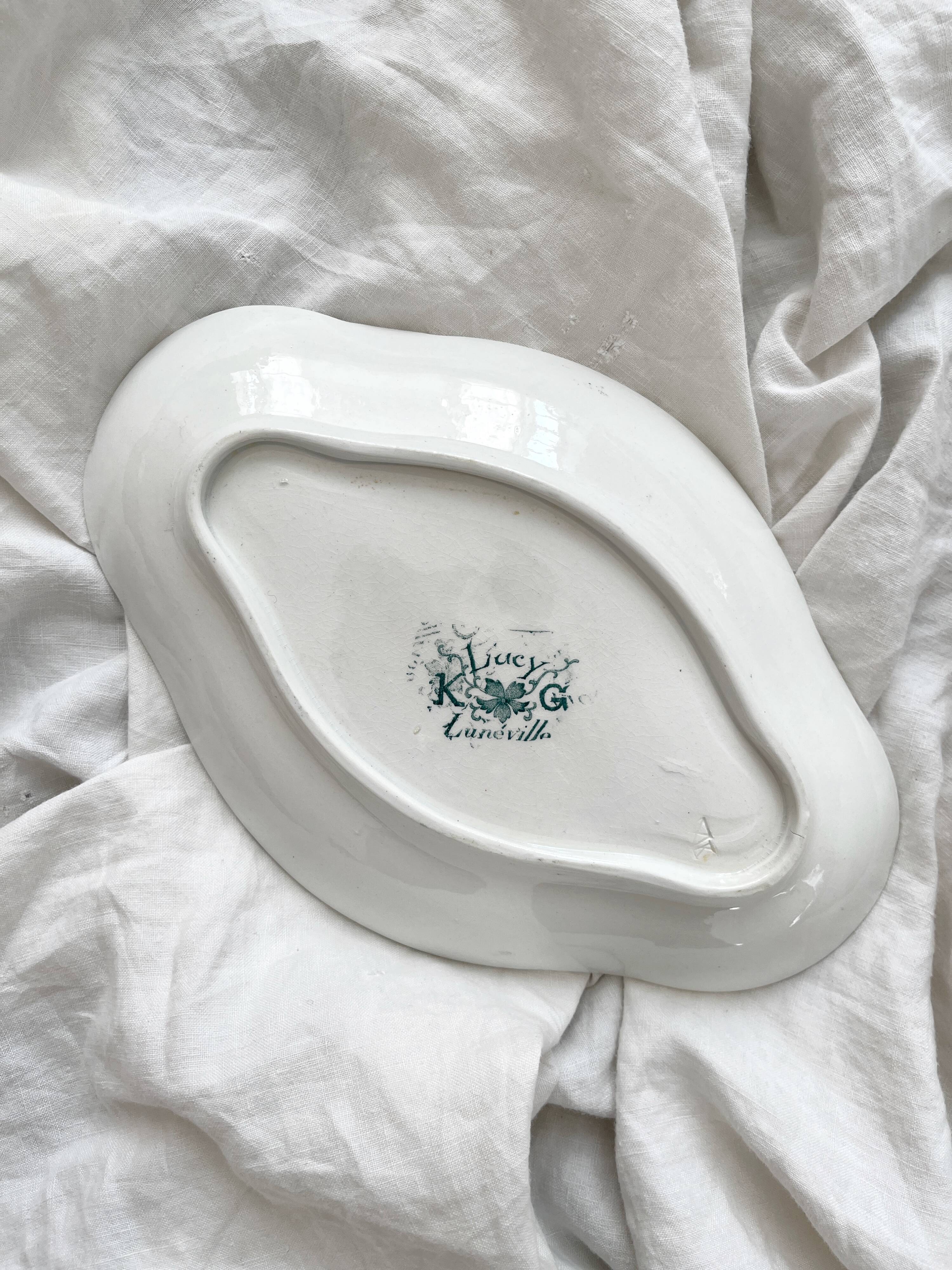Ironware dish "Lucy" KG Lunéville circa 1900