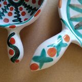 Pair of pocket emptiers signed A Fazio Vallauris 60s