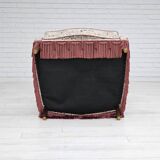 1955-60s, Danish design, high back armchair in floral multicolor fabric, original condition.