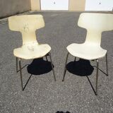 Pair of chairs Arne Jacobsen model 3103 Hammer Fritz Hansen