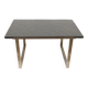 Table basse vintage en ardoise lourde fabriquée dans les années 1970