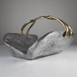 Firewood holder by David Marshall, 1980s