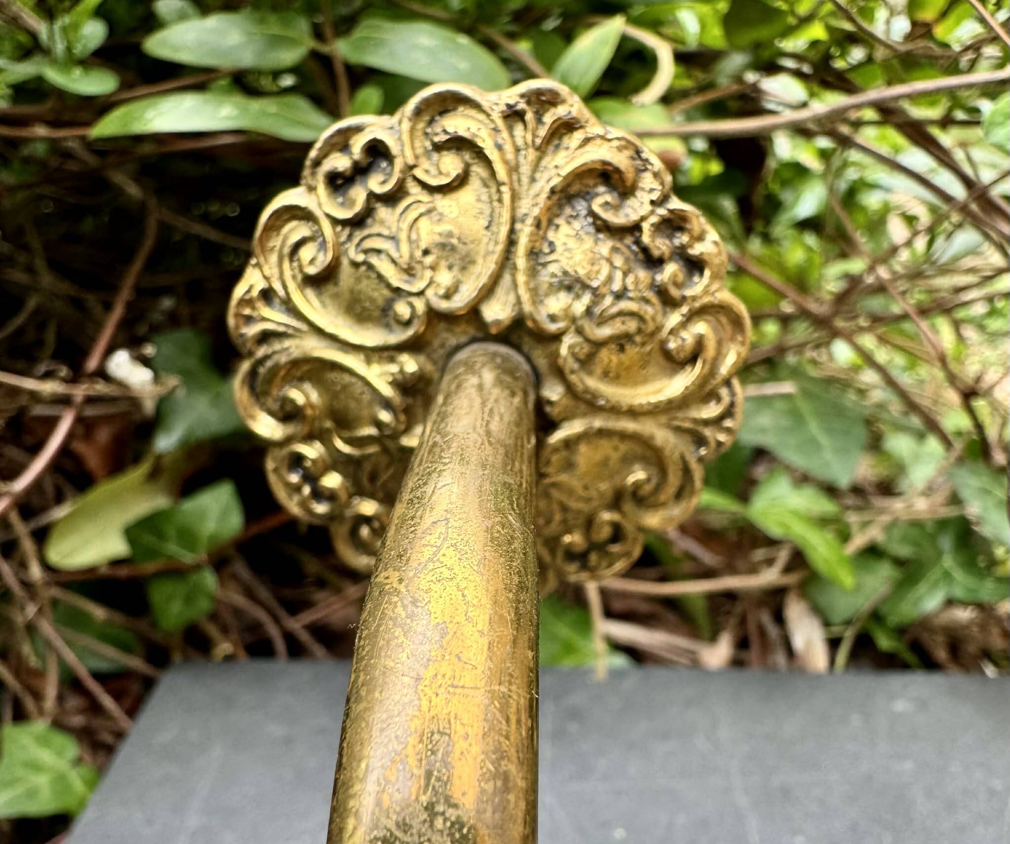 2 wall sconces in solid brass "Medusa" 1950s