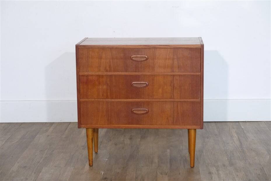 Vintage Scandinavian teak chest of drawers 1960