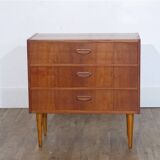 Commode vintage scandinave en teck 1960