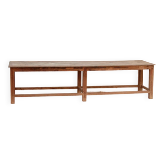 Old Indian Bench in Old Teak Original Part