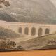 19th Century Watercolour on Paper – Landscape with Aqueduct and Bridge