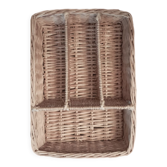 Wicker cutlery rack