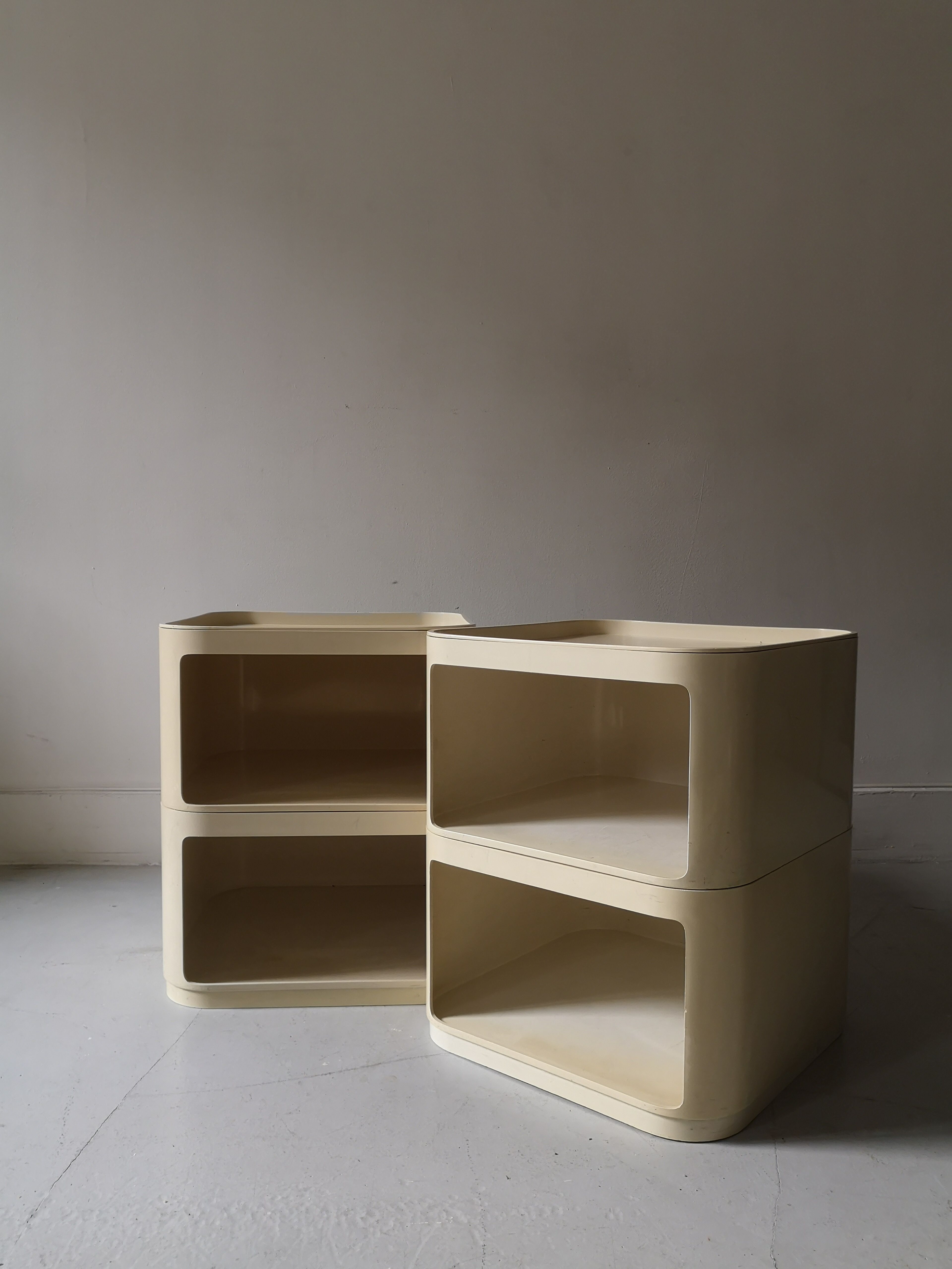 4 blocs Kartell by Anna Castelli, made in italy, 1970