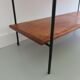 Scandinavian wood and metal shelf 60s 70s