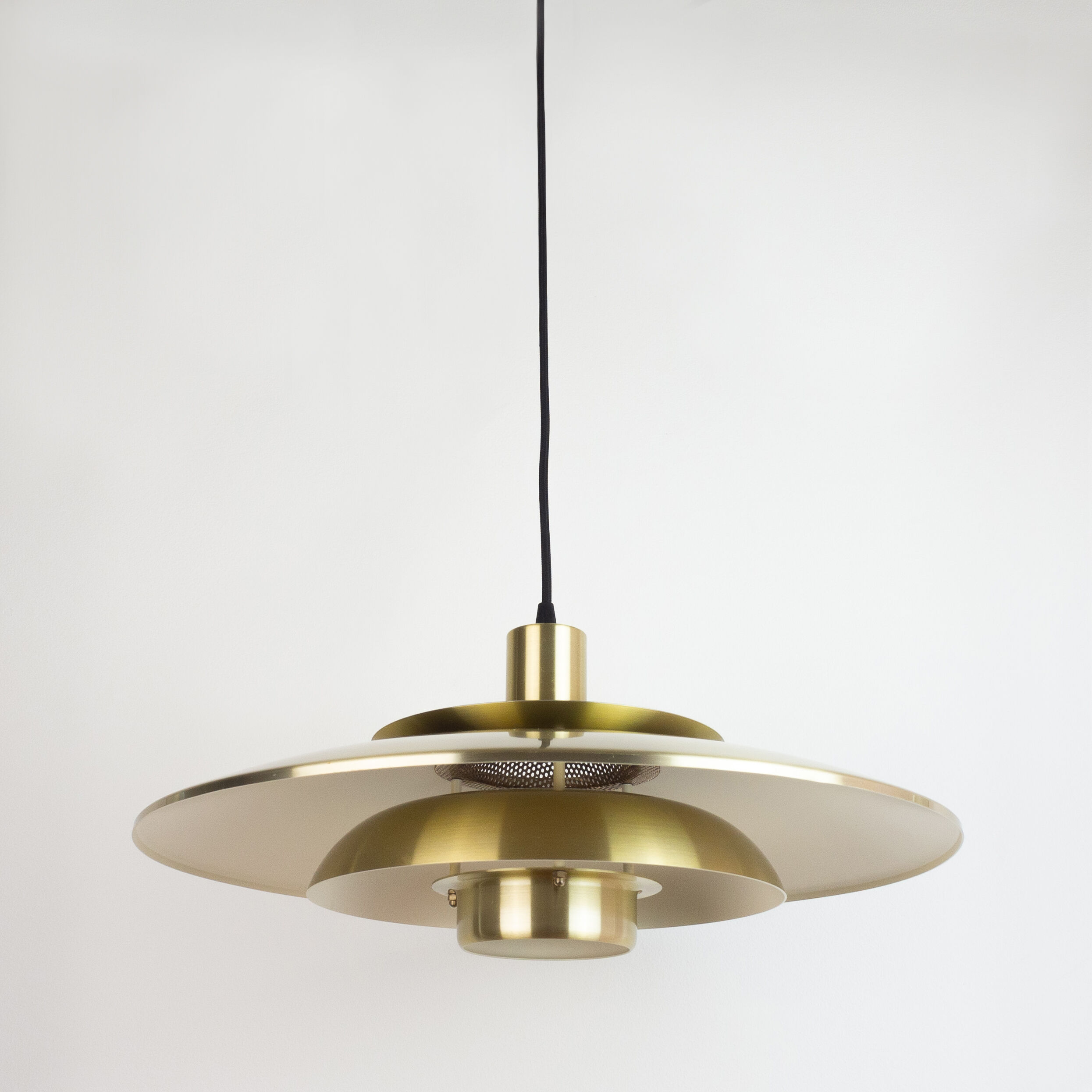 Danish vintage pendant lamp Jeka by Kurt Wiborg, Denmark, 1980s