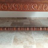 Rocaille table in carved solid oak