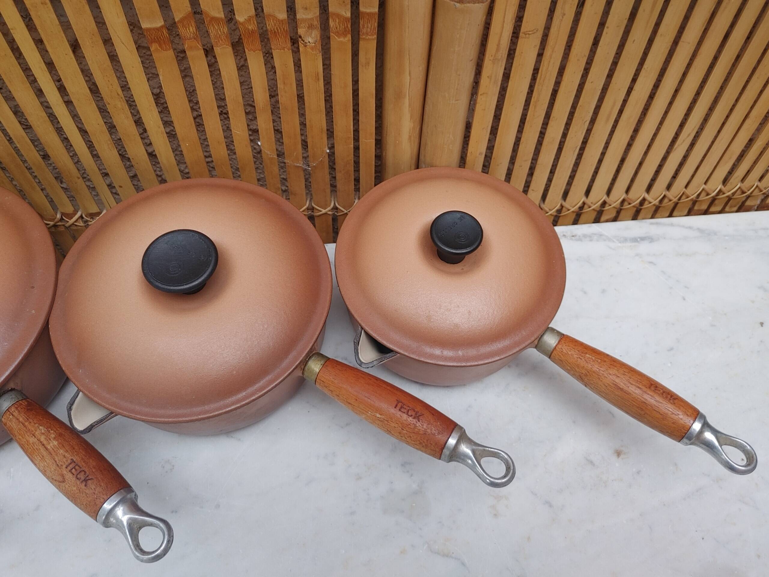 Le Creuset enameled cast iron - Set of 4 saucepans with lids