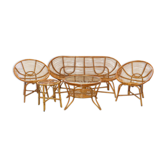 Rattan garden furniture