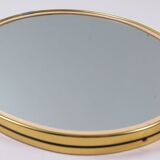 Vintage oval mirror – gold and elegance from the 50s and 60s