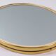 Vintage oval mirror – gold and elegance from the 50s and 60s