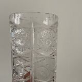 Cut crystal vase