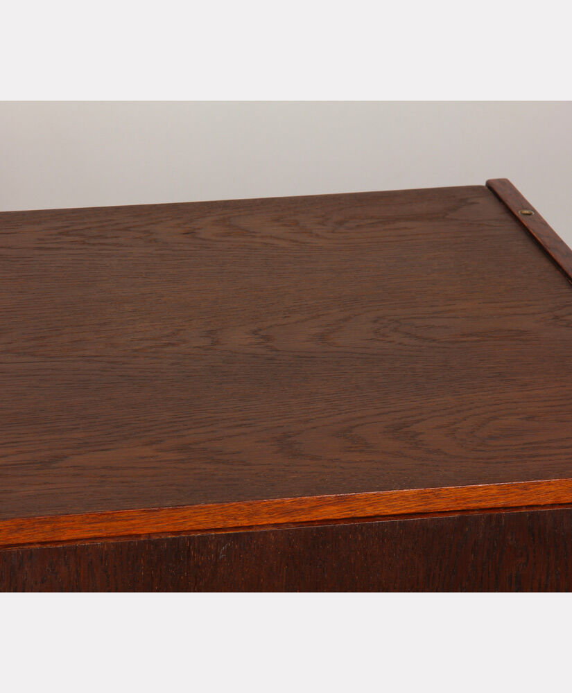 Vintage dark oak chest of drawers by Jiri Jiroutek, model U-450, 1960