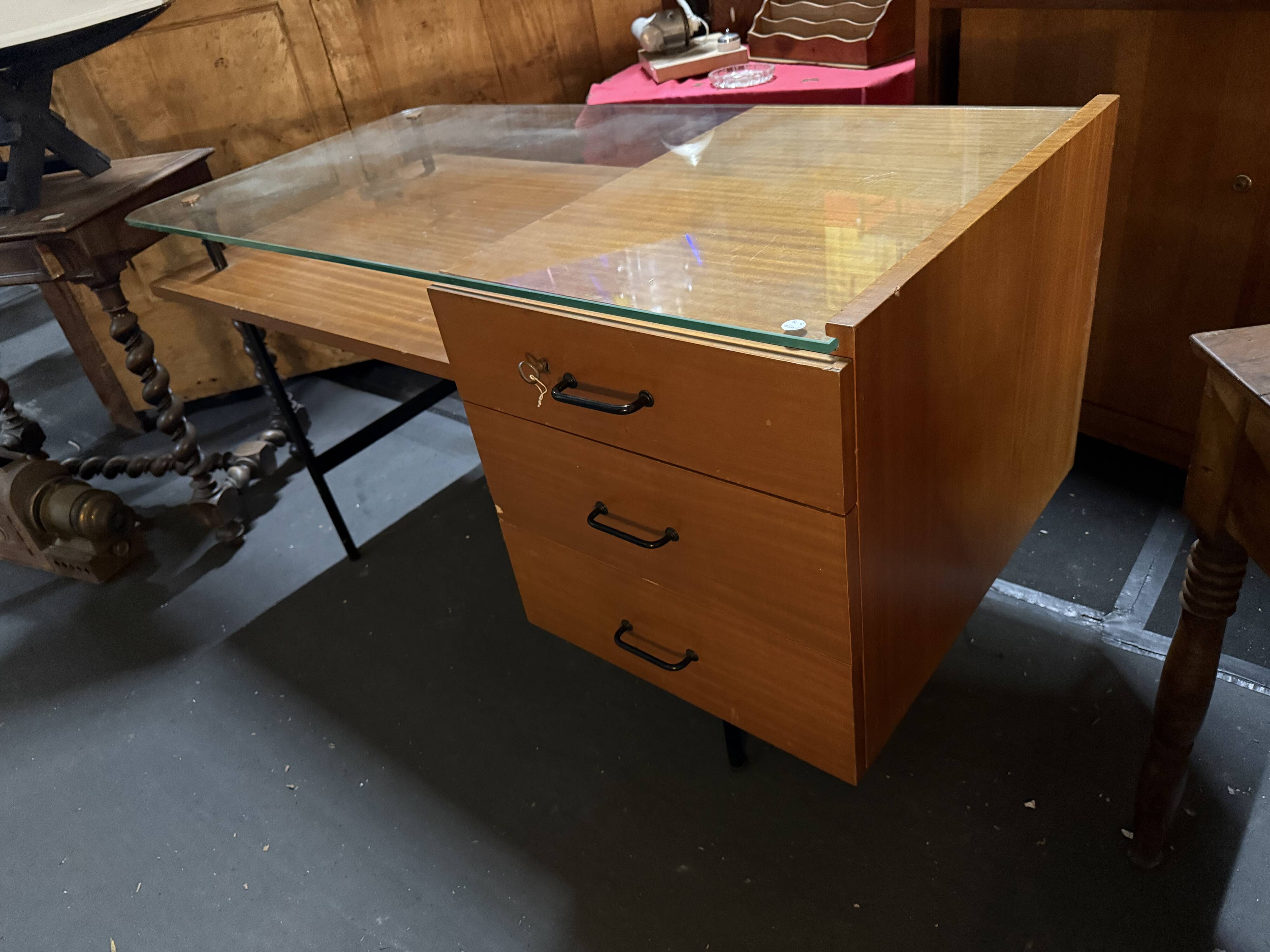 Desk in the style of Jacques Hitier
