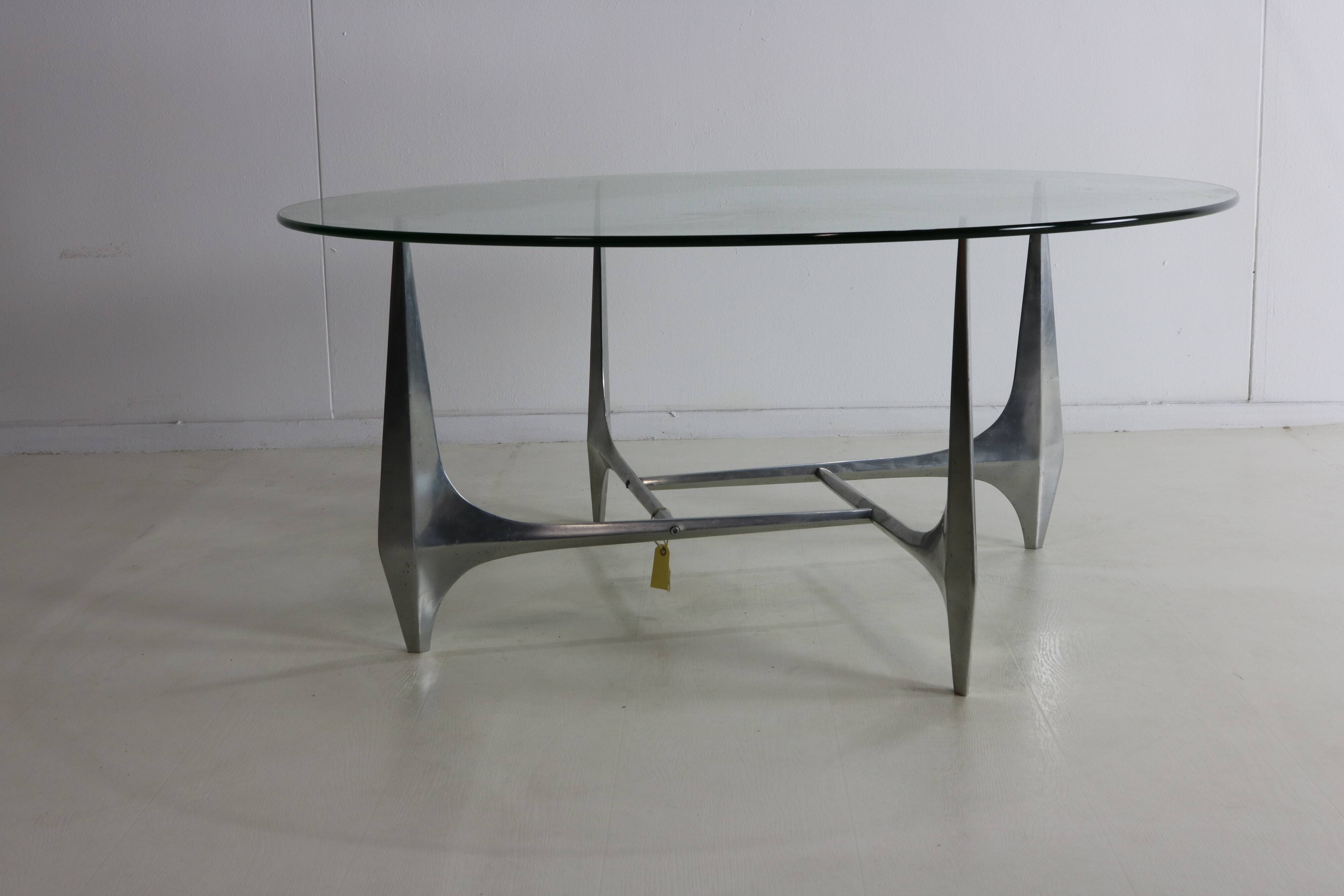 Orginal sixties design coffee table by Knut Hesterberg for Ronald Schmitt
