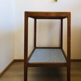Rolling service 50s/60s in oak and bluish vinelia