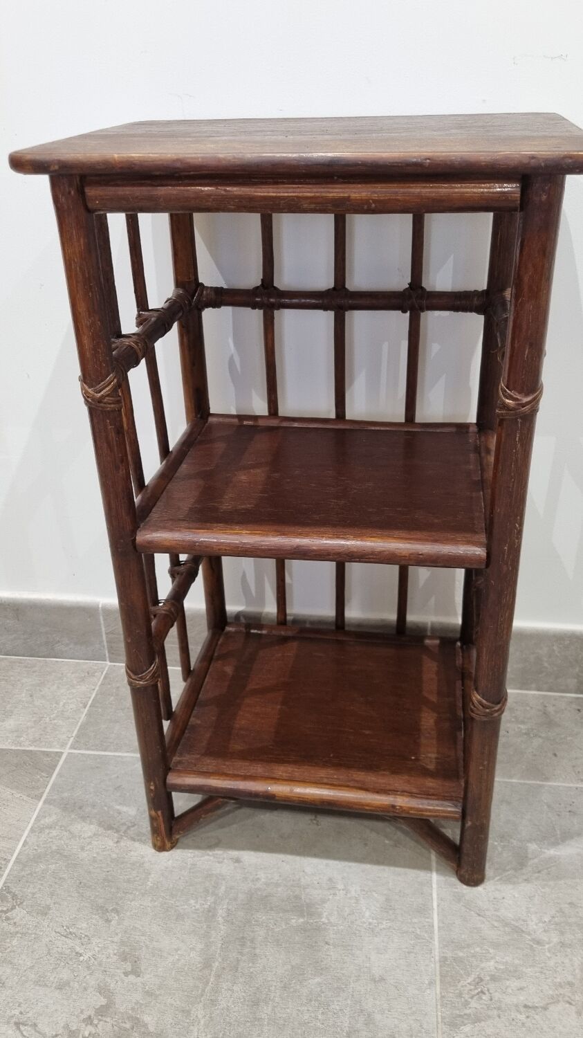 Rattan bedside table