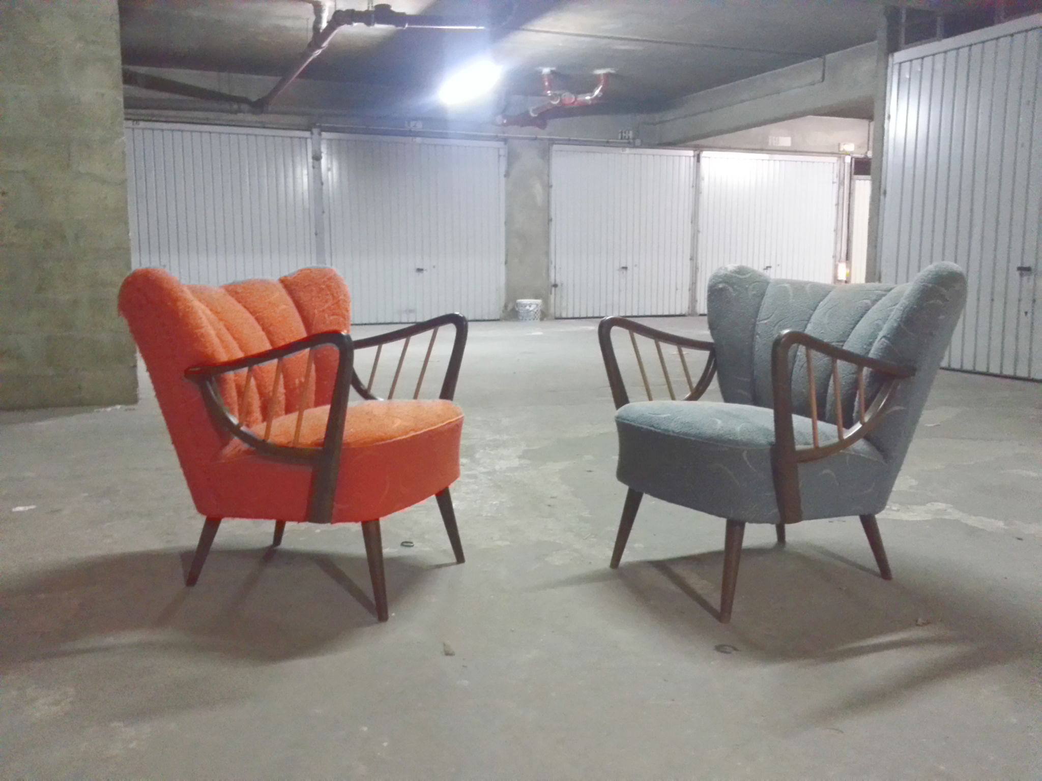 Couch set / 2 chairs Scandinavian 50s/60s cocktail