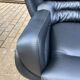 2x Joe Colombo Elda LONGHI Chair Black leather, White fiberglass