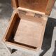 Tabouret à cirage en bois et formica, années 60