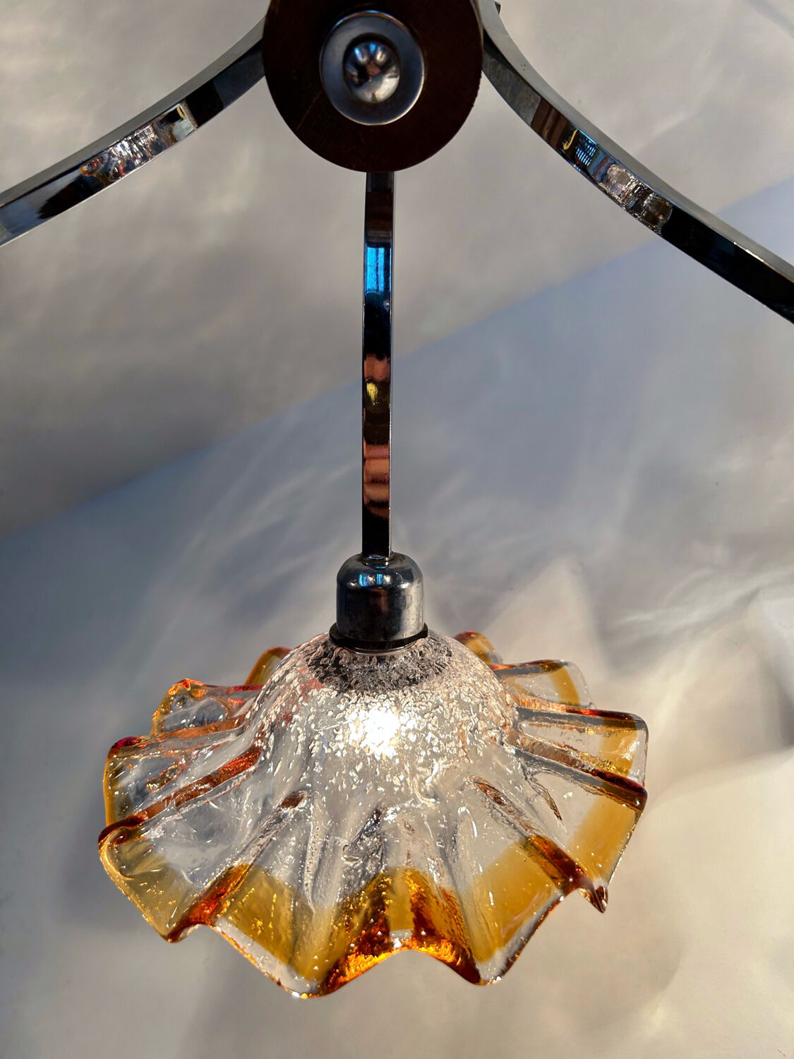 Italian design chandelier Mazzega 70s