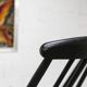 Rocking chair Grandessa en Hêtre noir par Lena Larsson 1960 pour Nesto