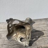 Art Nouveau silver-plated candlestick