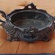TABLE JARDINIERE XIX cast iron Louis XV Rococo style with tin container