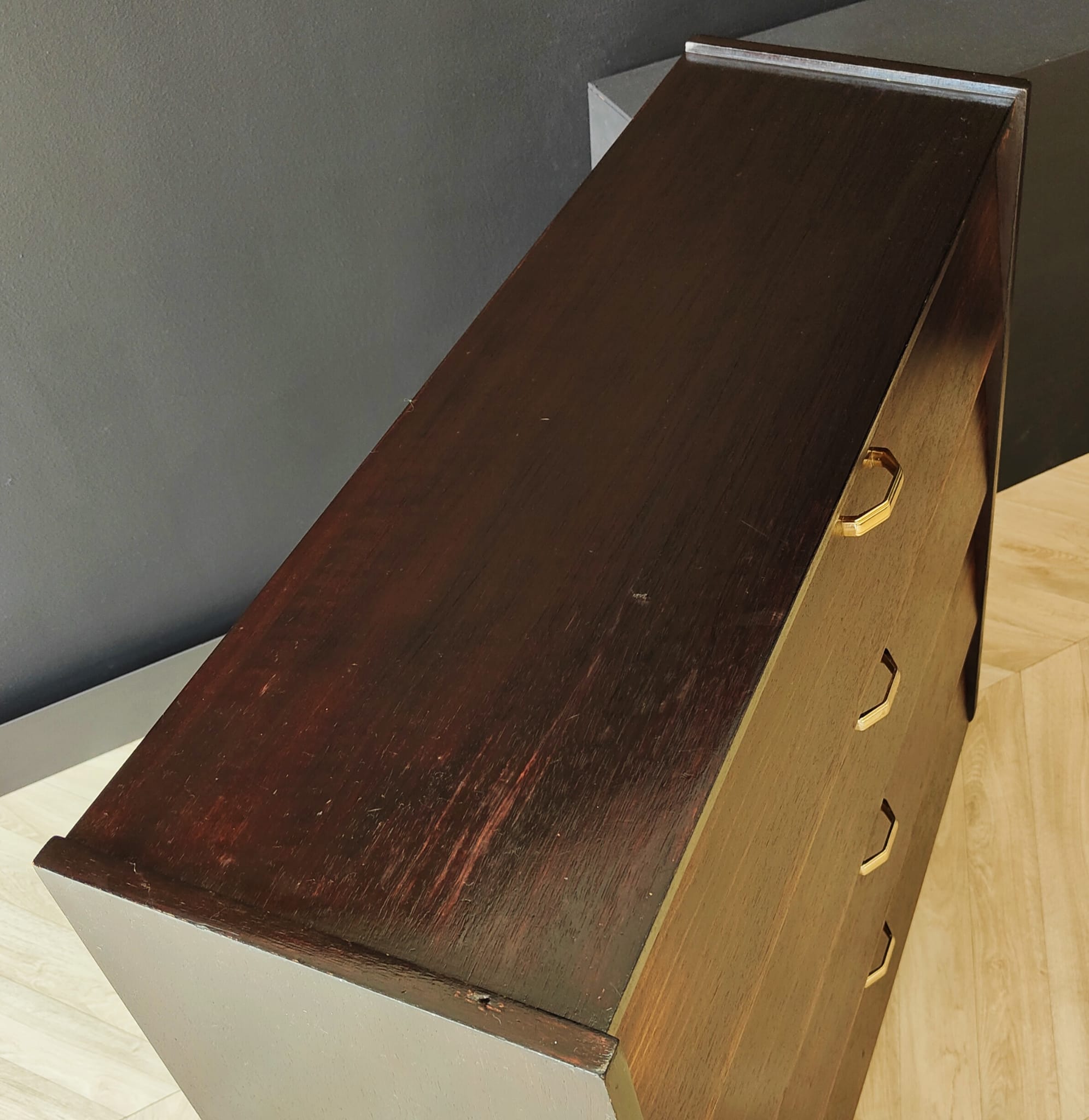 Mid century shoe cabinet