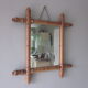 Bamboo mirror 47x44cm