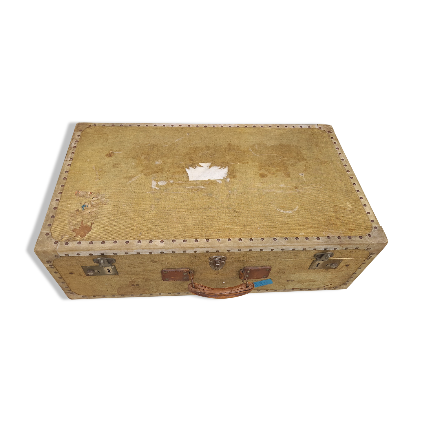 Caisse / valise de transport en bois, style militaire. Début 20e Siècle