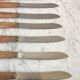 Set of 7 horn knives 50s