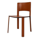 saddle leather chair cognac Cidue