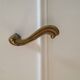Set of 10 pairs of solid brass door handles – antique style / classic